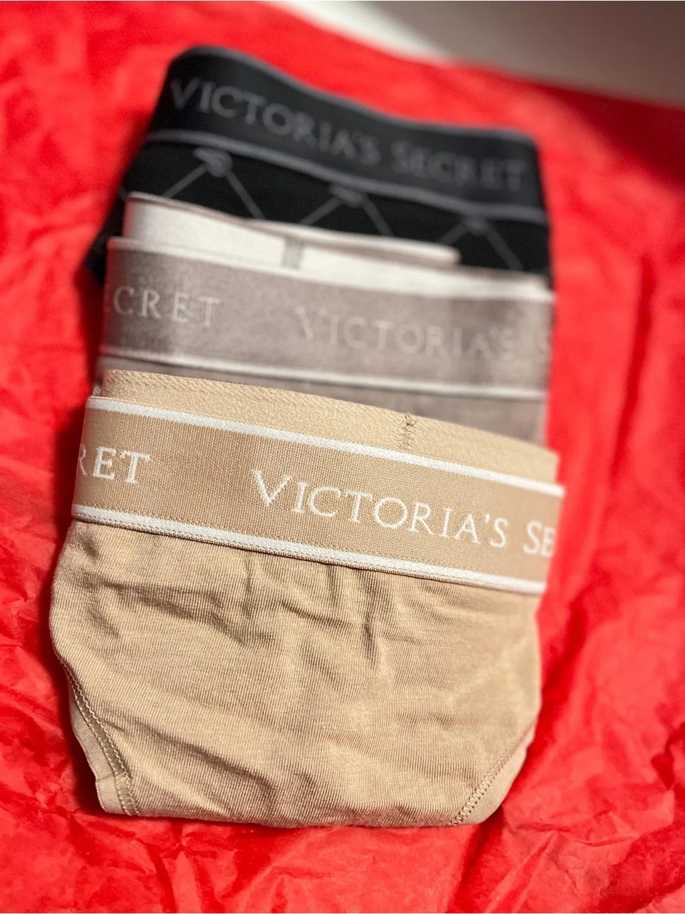 (3) NWT Victoria Secret Cotton Thong Panties Lot